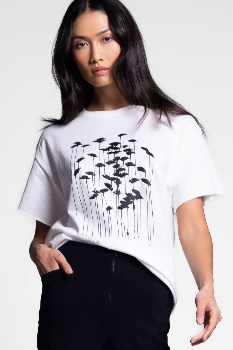 Ginkgo T-Shirt - Optic – Maria Pinto