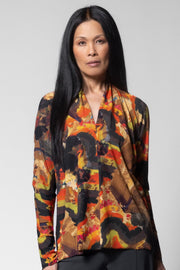 Lucia Blouse - Bursa Print