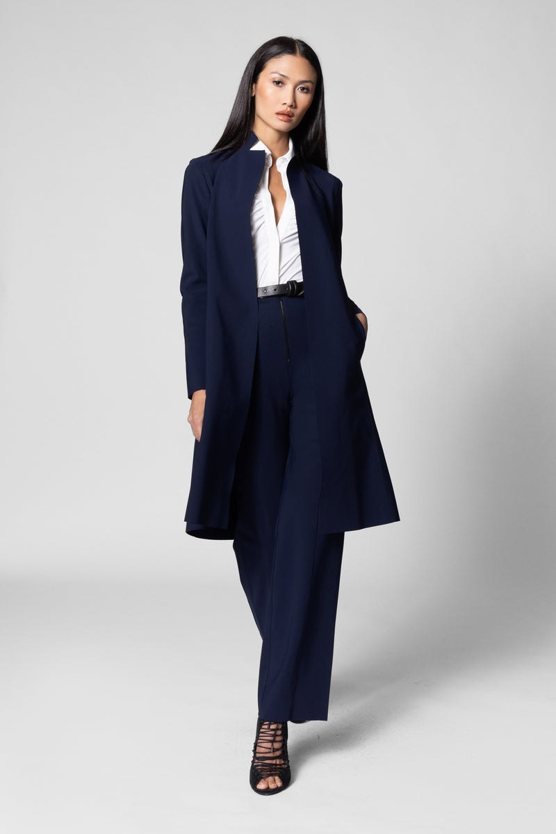 Reefer Coat - Midnight – Maria Pinto