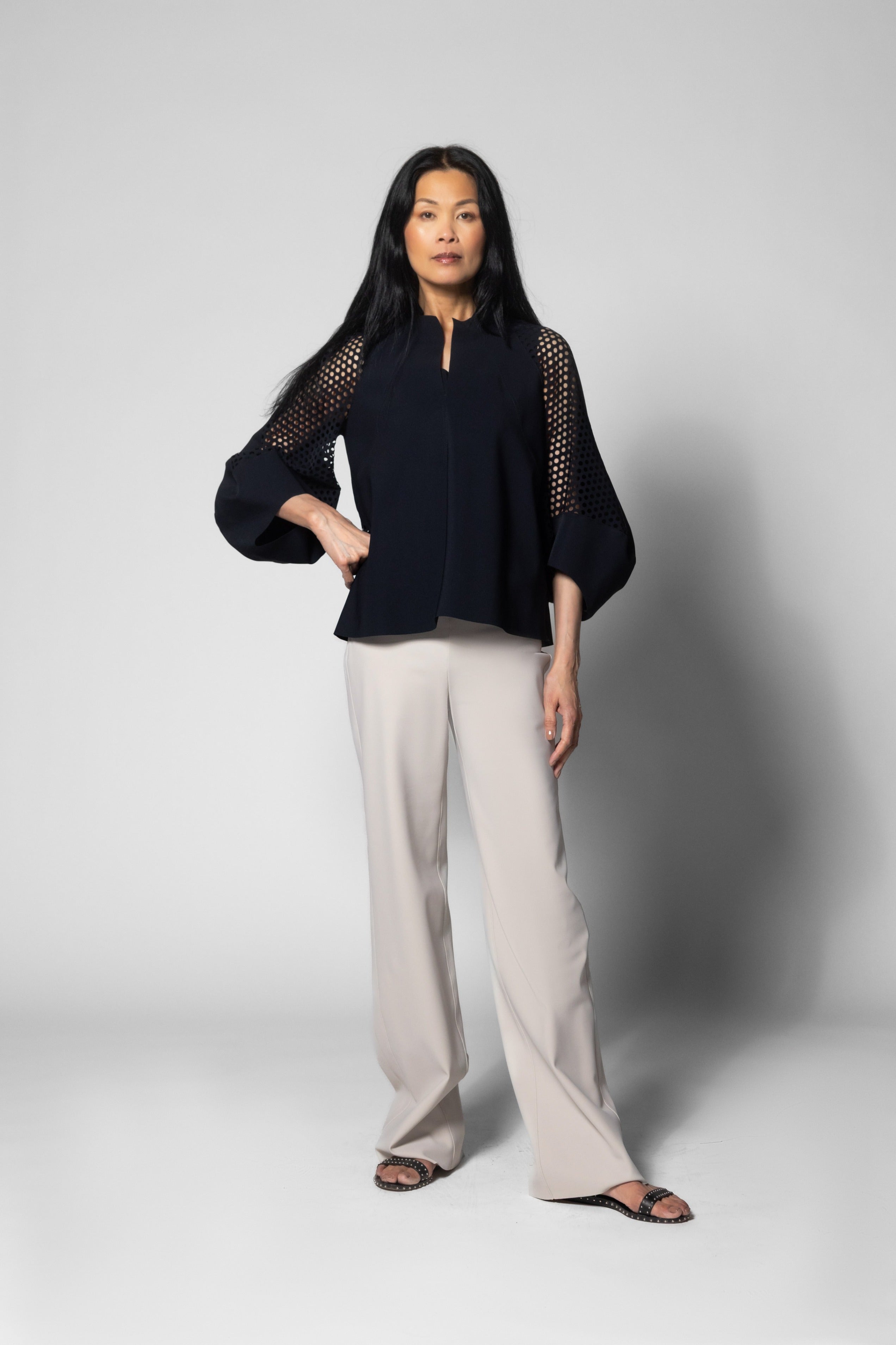 Thara Top - Black Laser – Maria Pinto