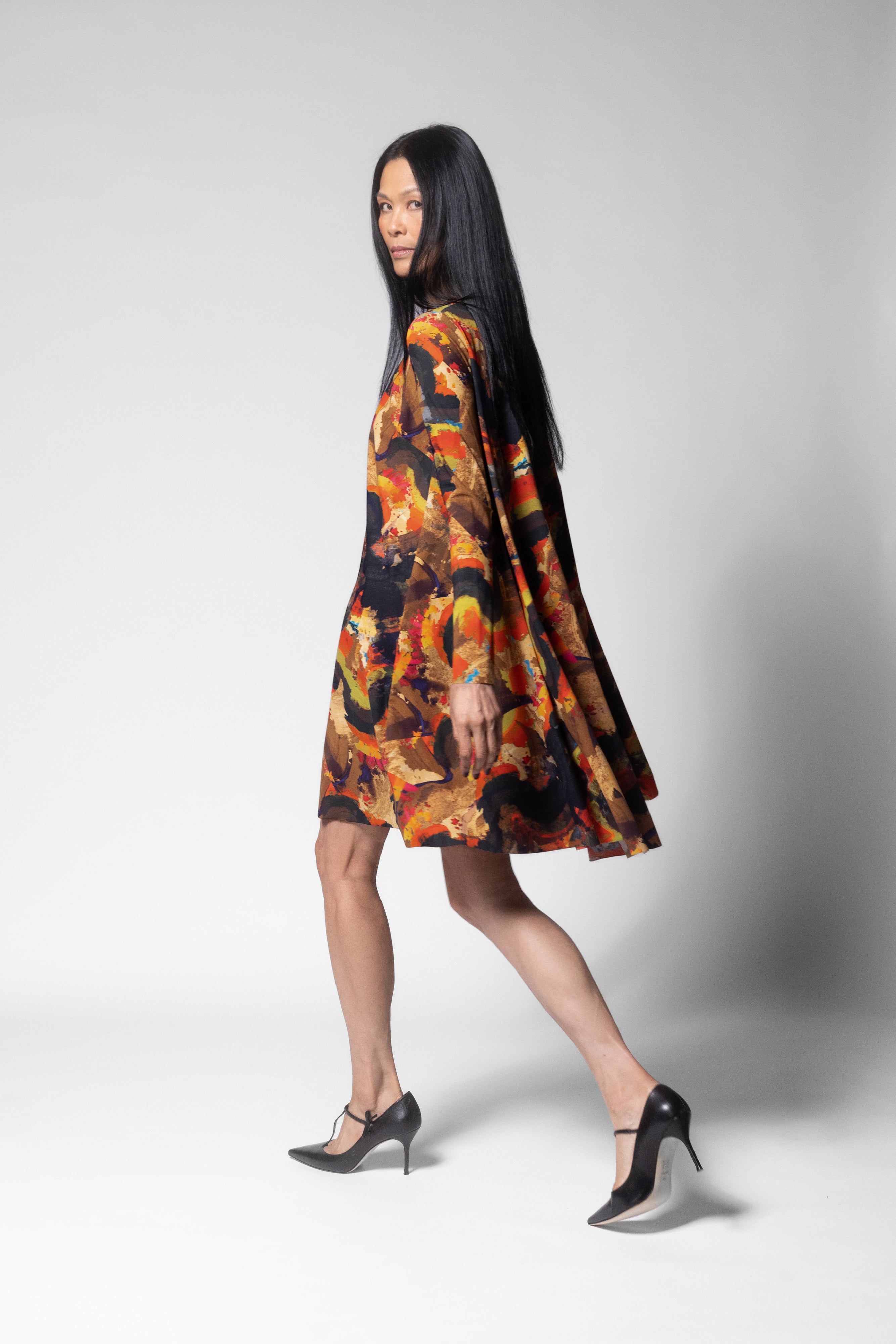 Autumn Dress - Bursa Print