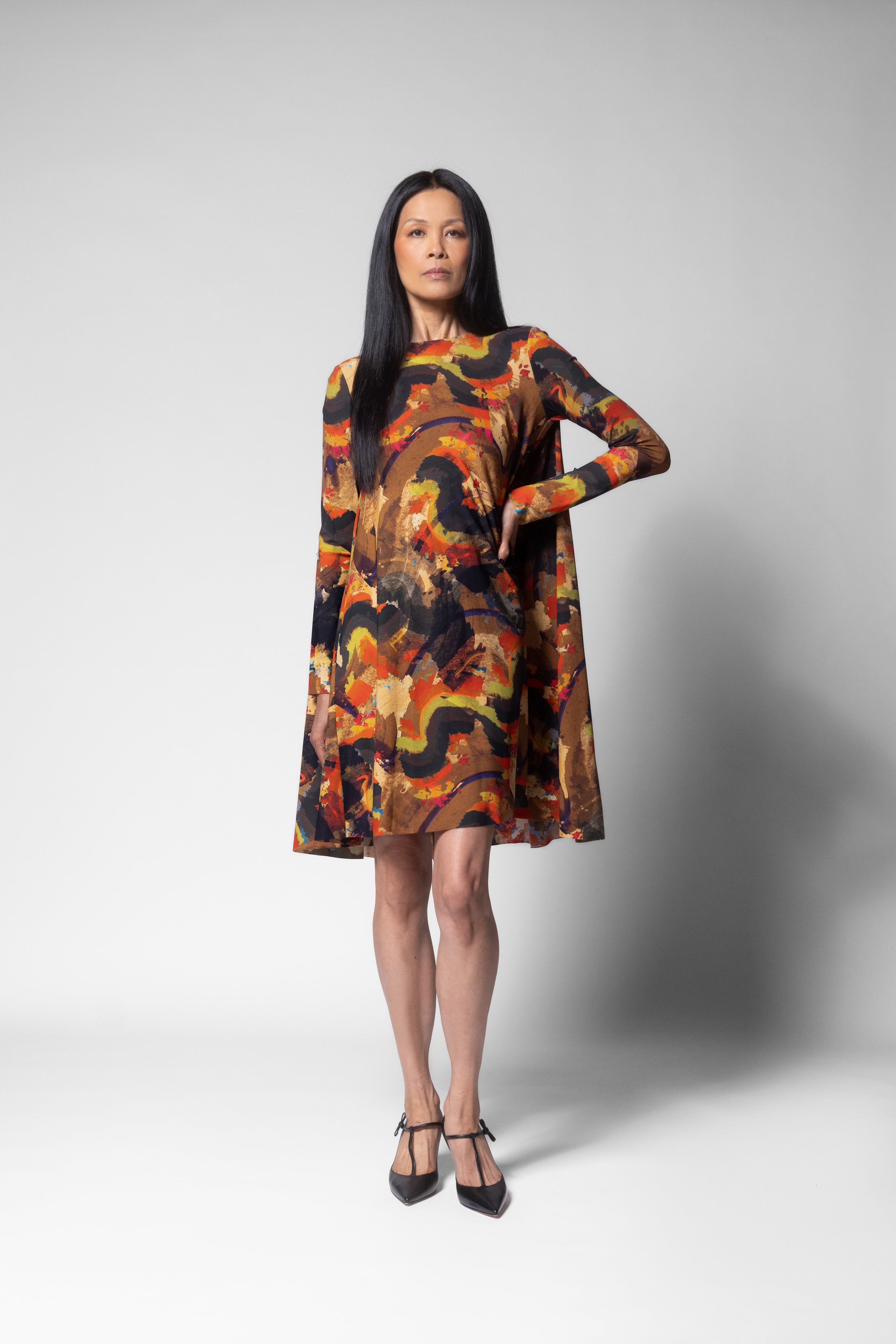 Autumn Dress - Bursa Print