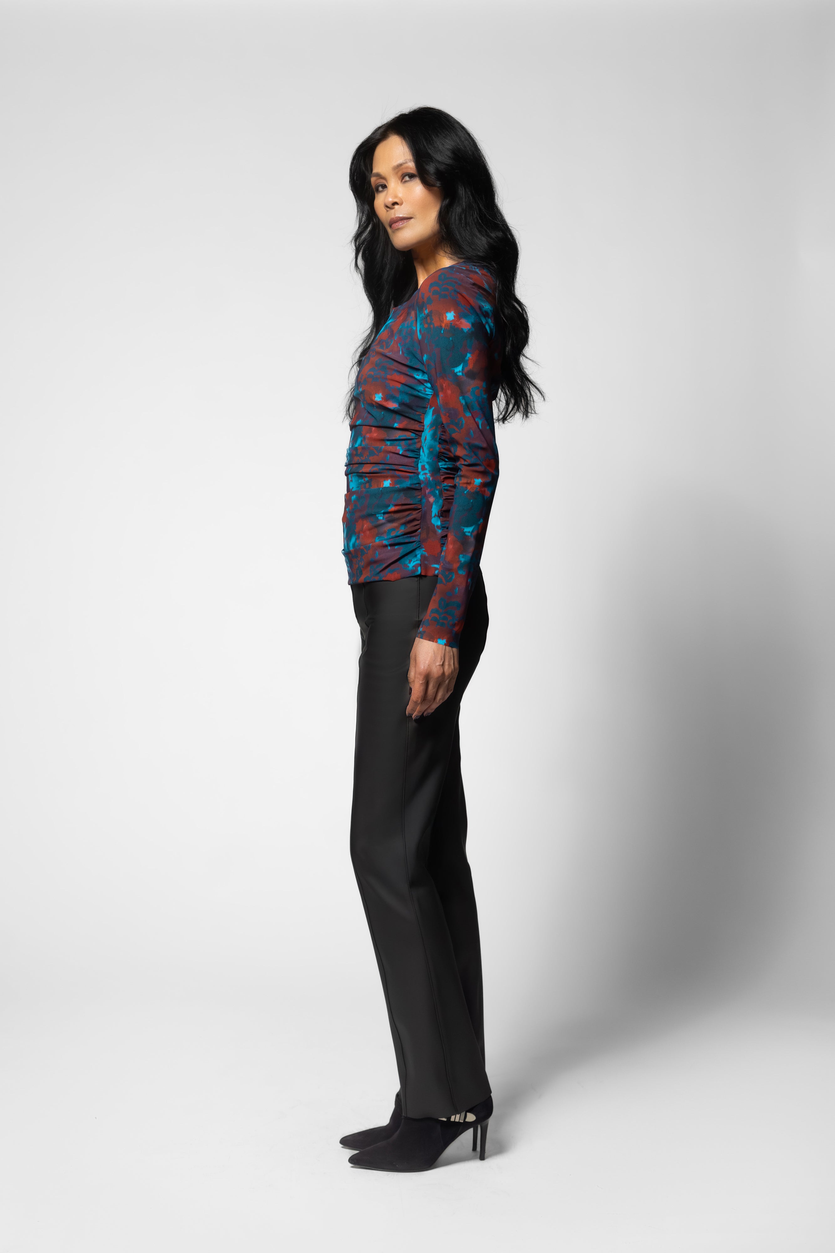 Azzurra Top - Arezzo Print