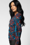 Azzurra Top - Arezzo Print