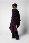 Wool/Cashmere Caress Wrap - Mulberry