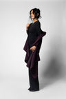 Wool/Cashmere Caress Wrap - Mulberry