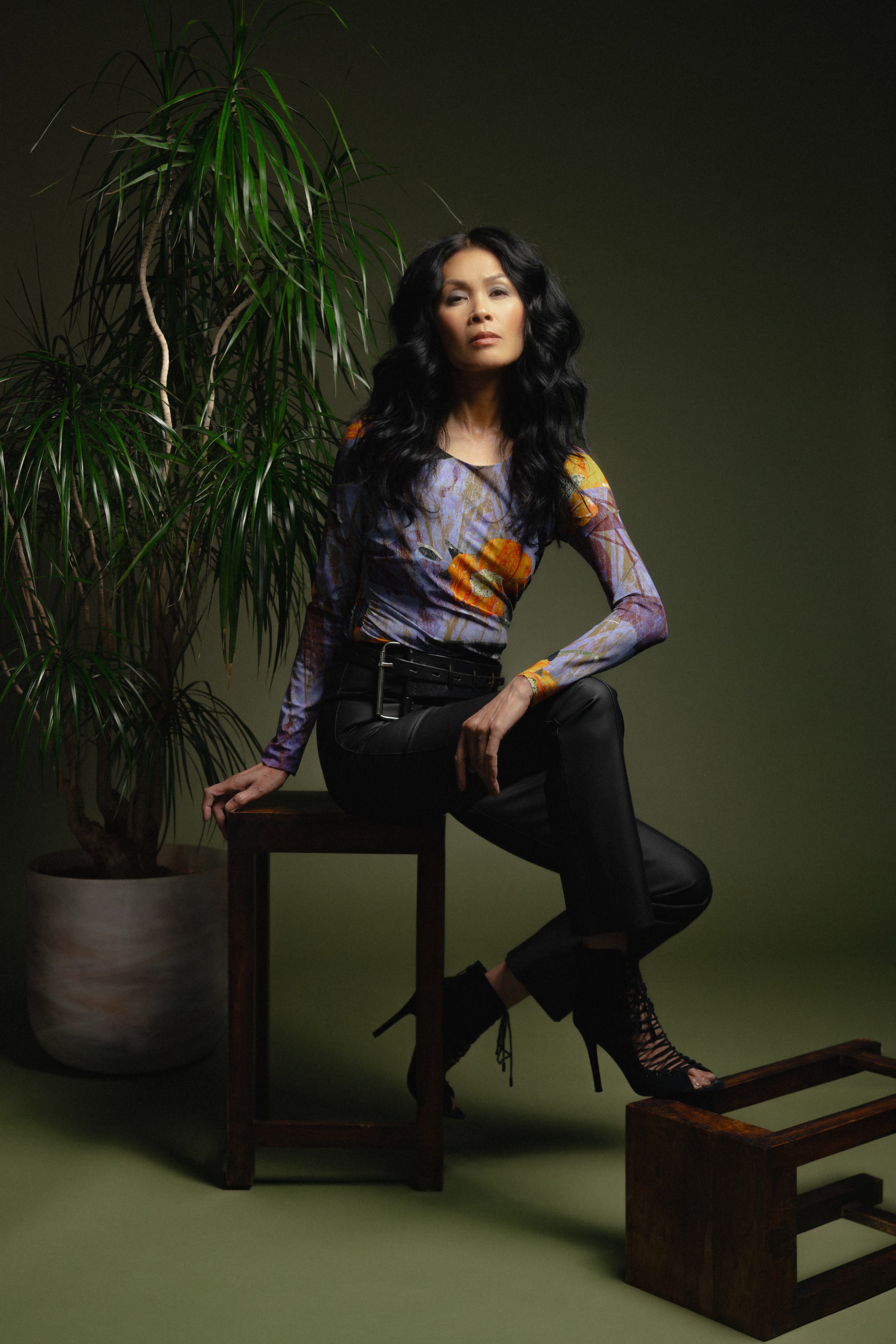 Azzurra Top - Niigata Print