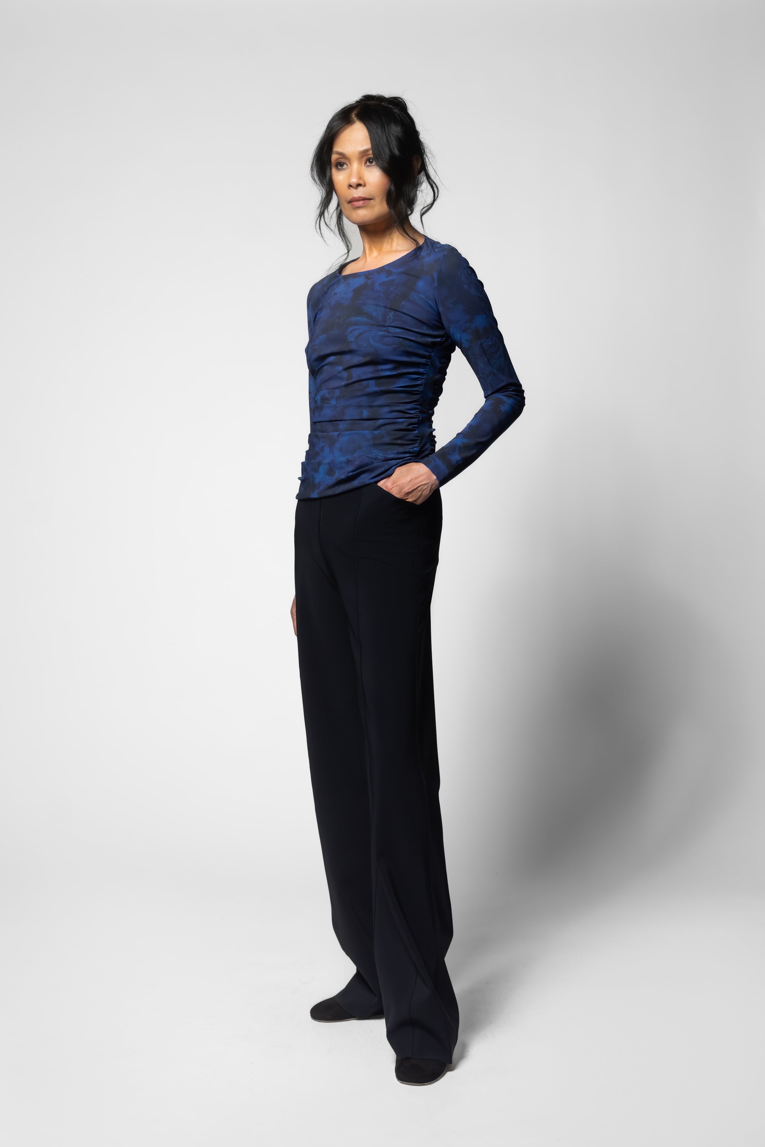 Azzurra Top - Rocca Print