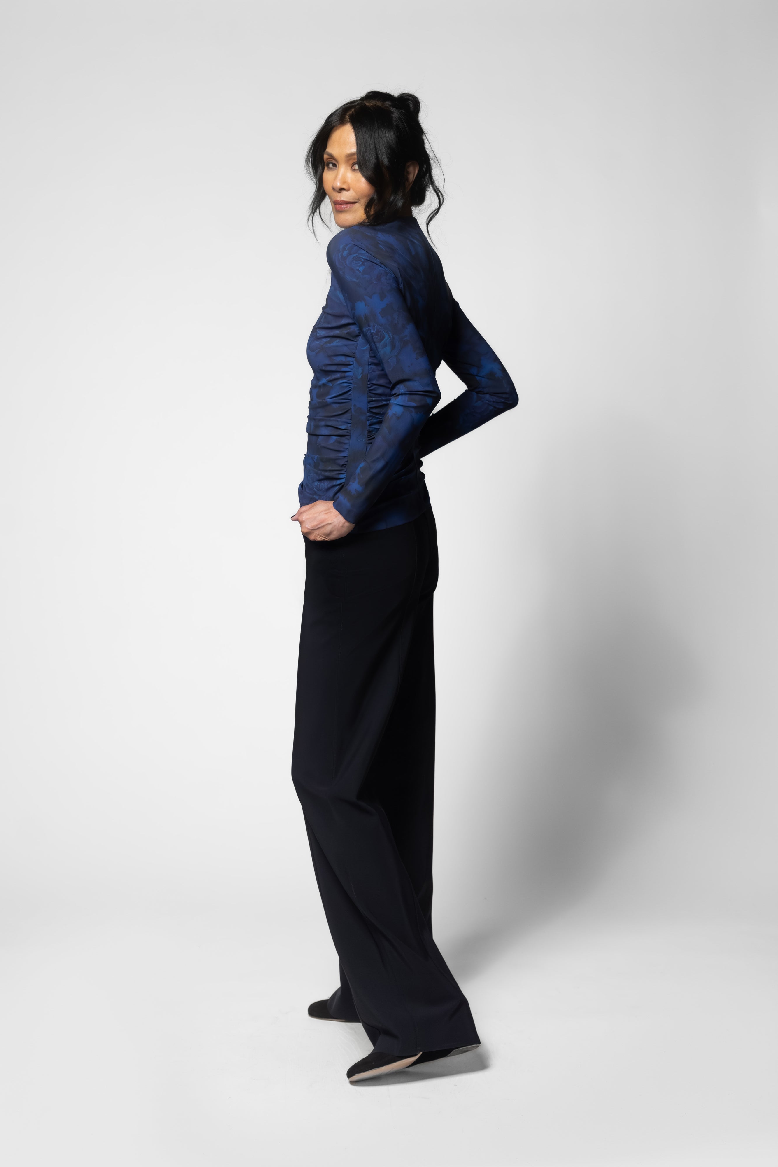 Azzurra Top - Rocca Print
