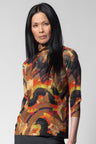 Bella Top - Bursa Print