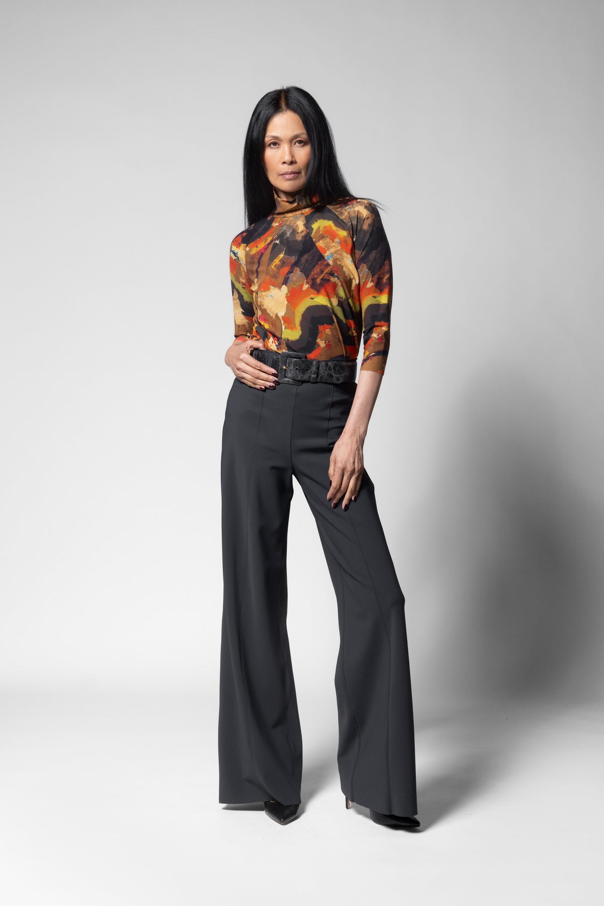Bella Top - Bursa Print
