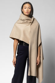 Wool/Cashmere Caress Wrap - Sandalwood