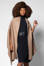 Wool/Cashmere Caress Wrap - Camel
