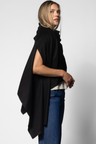 Wool/Cashmere Caress Wrap - Black