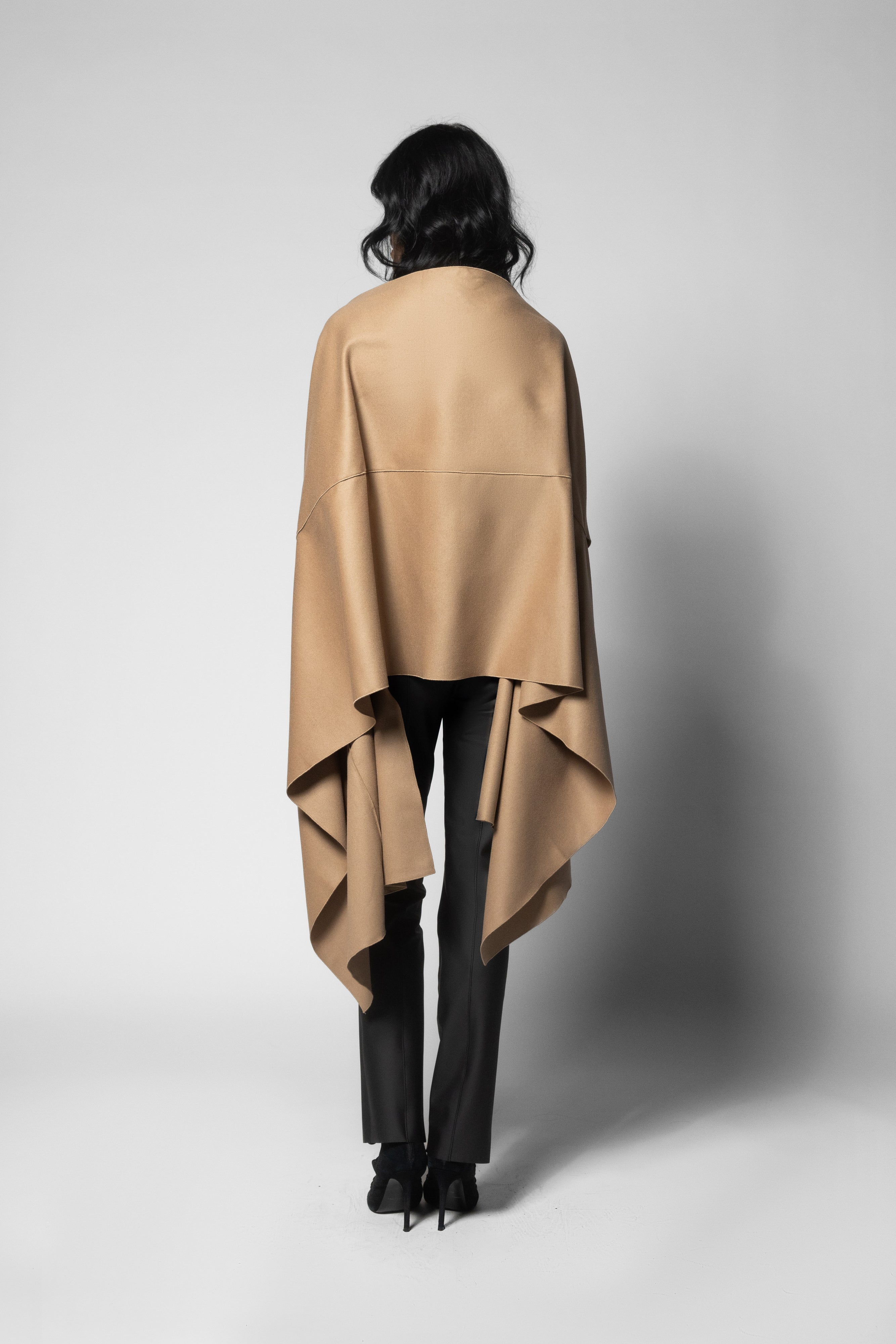 Wool/Cashmere Caress Wrap - Camel