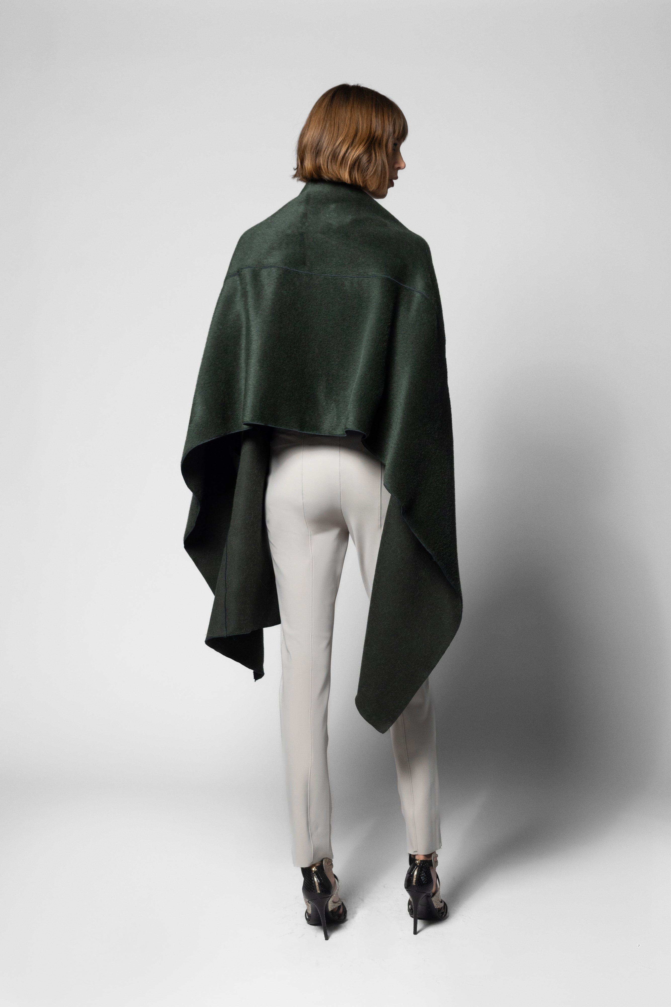 Alpaca Caress Wrap - Moss