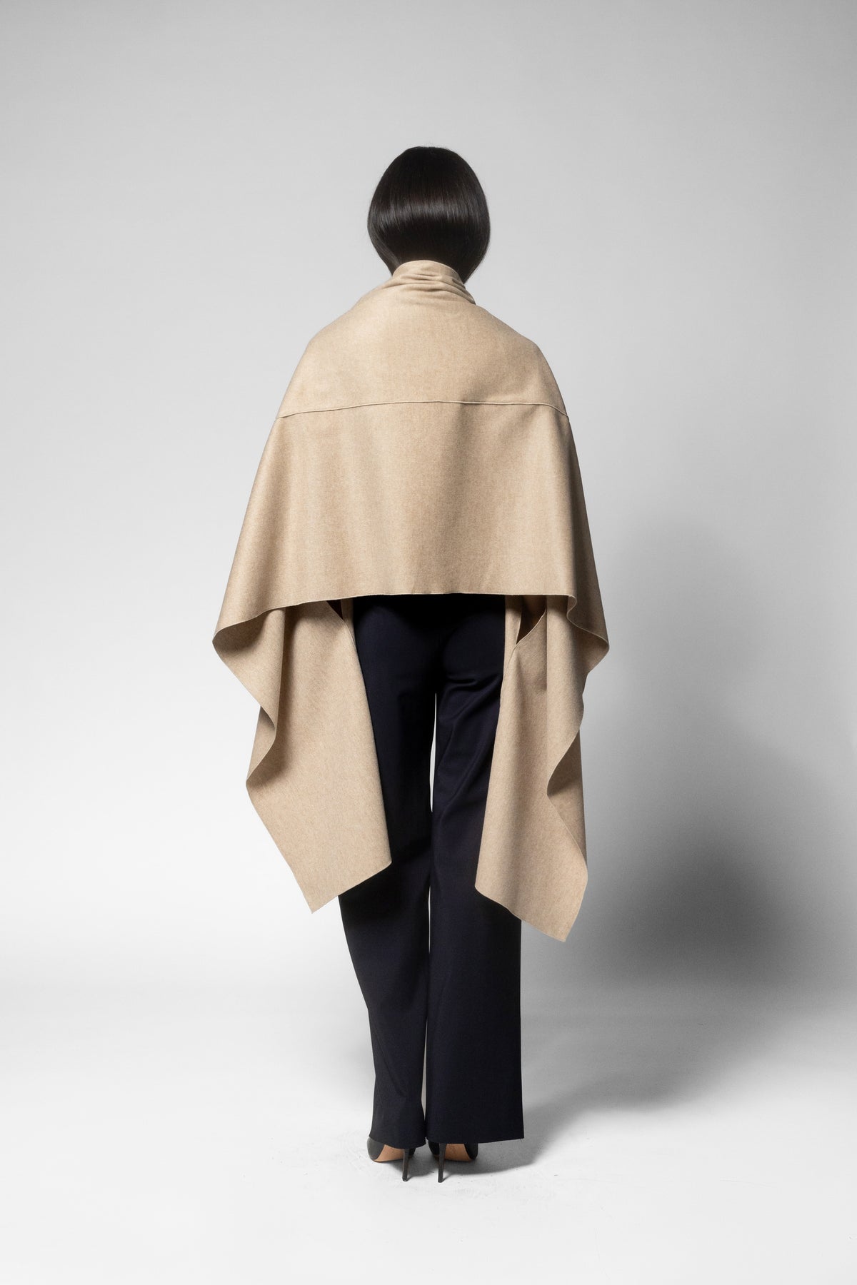 Wool/Cashmere Caress Wrap - Sandalwood