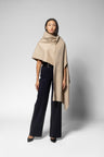Wool/Cashmere Caress Wrap - Sandalwood