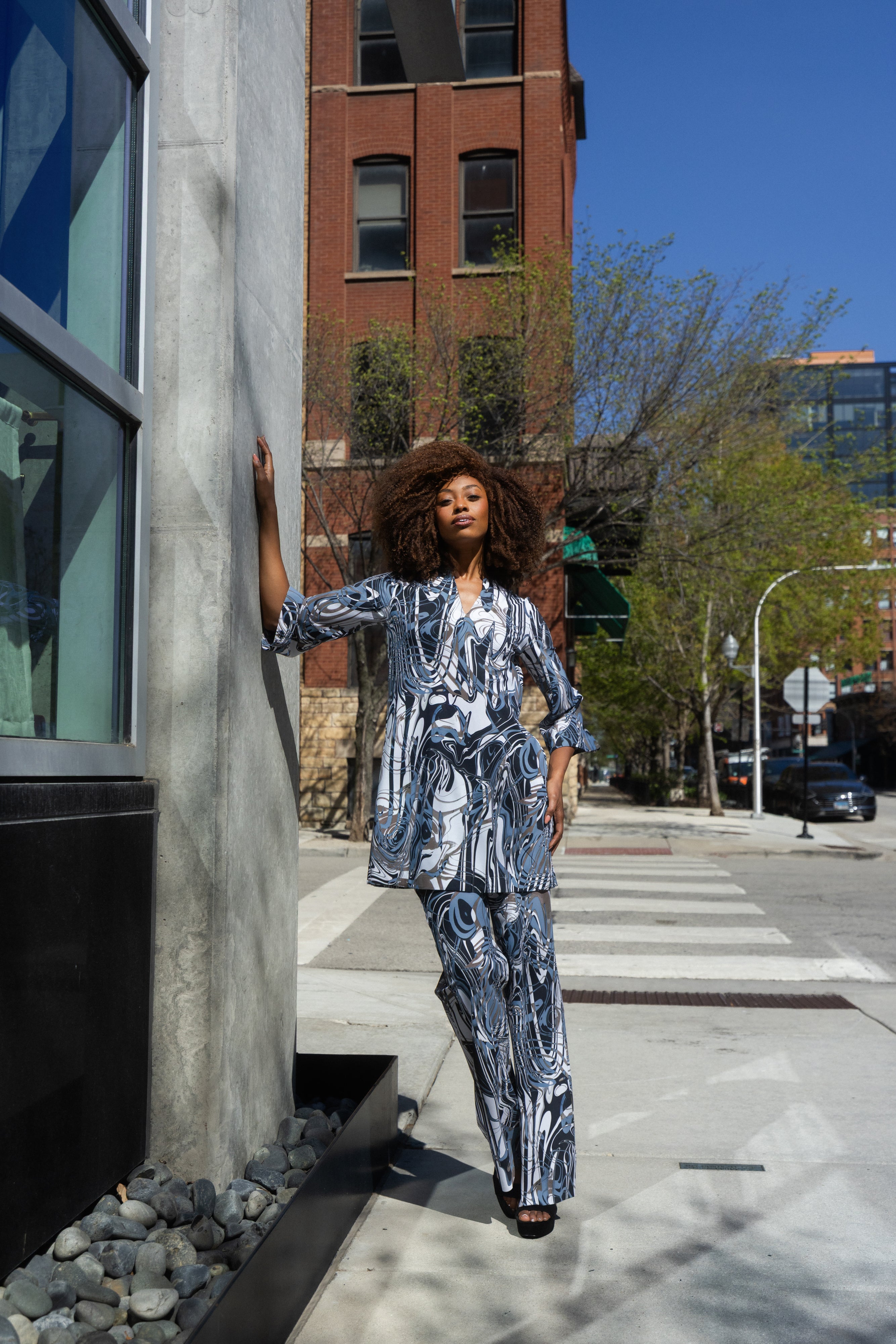 Marta Pant - Redonda Print
