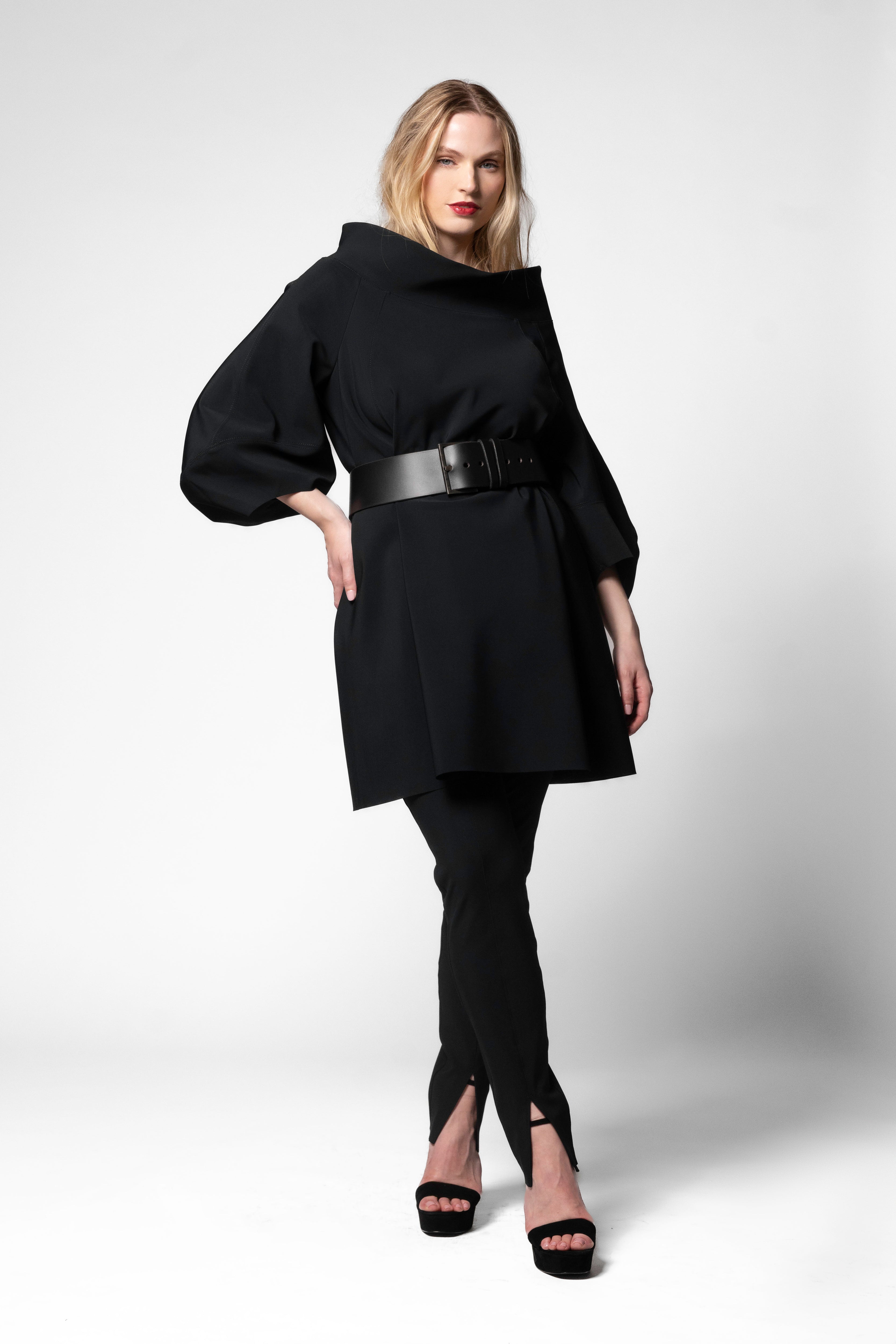 Durga Mini Tunic - Black – Maria Pinto