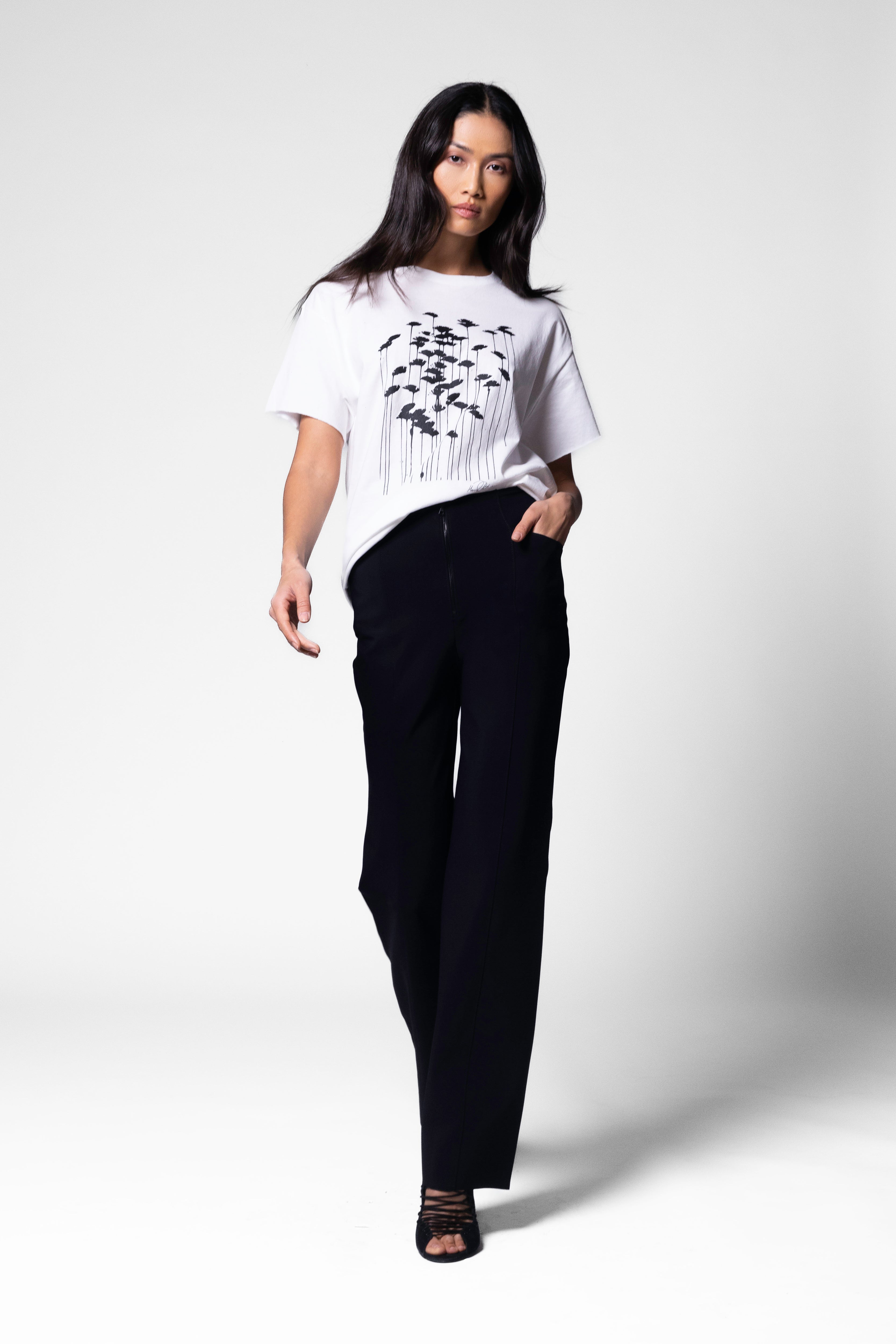 パンツ Andmary Mary heart pants black ANDMARY】Mary heart pants