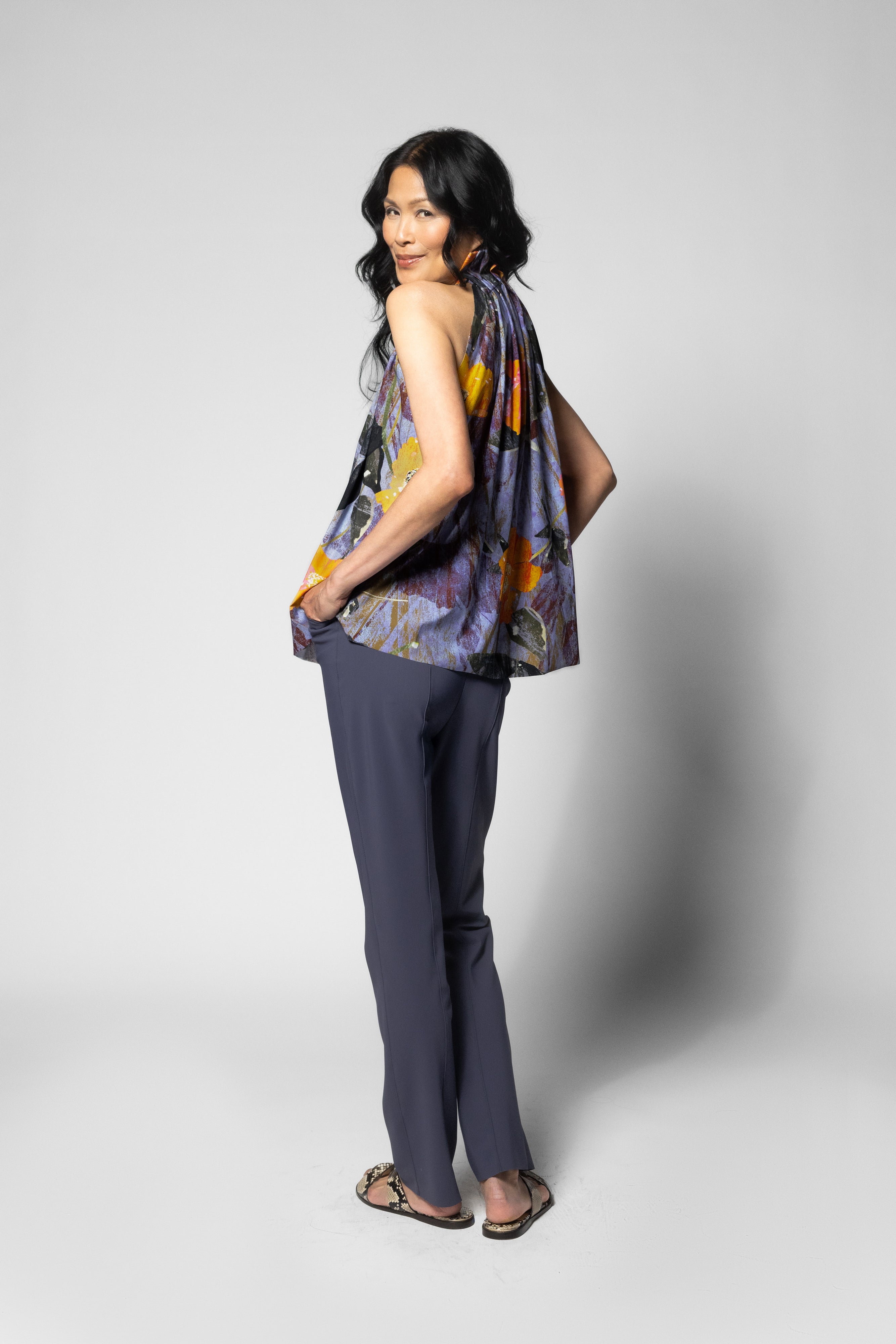 Hedda Top - Niigata Print