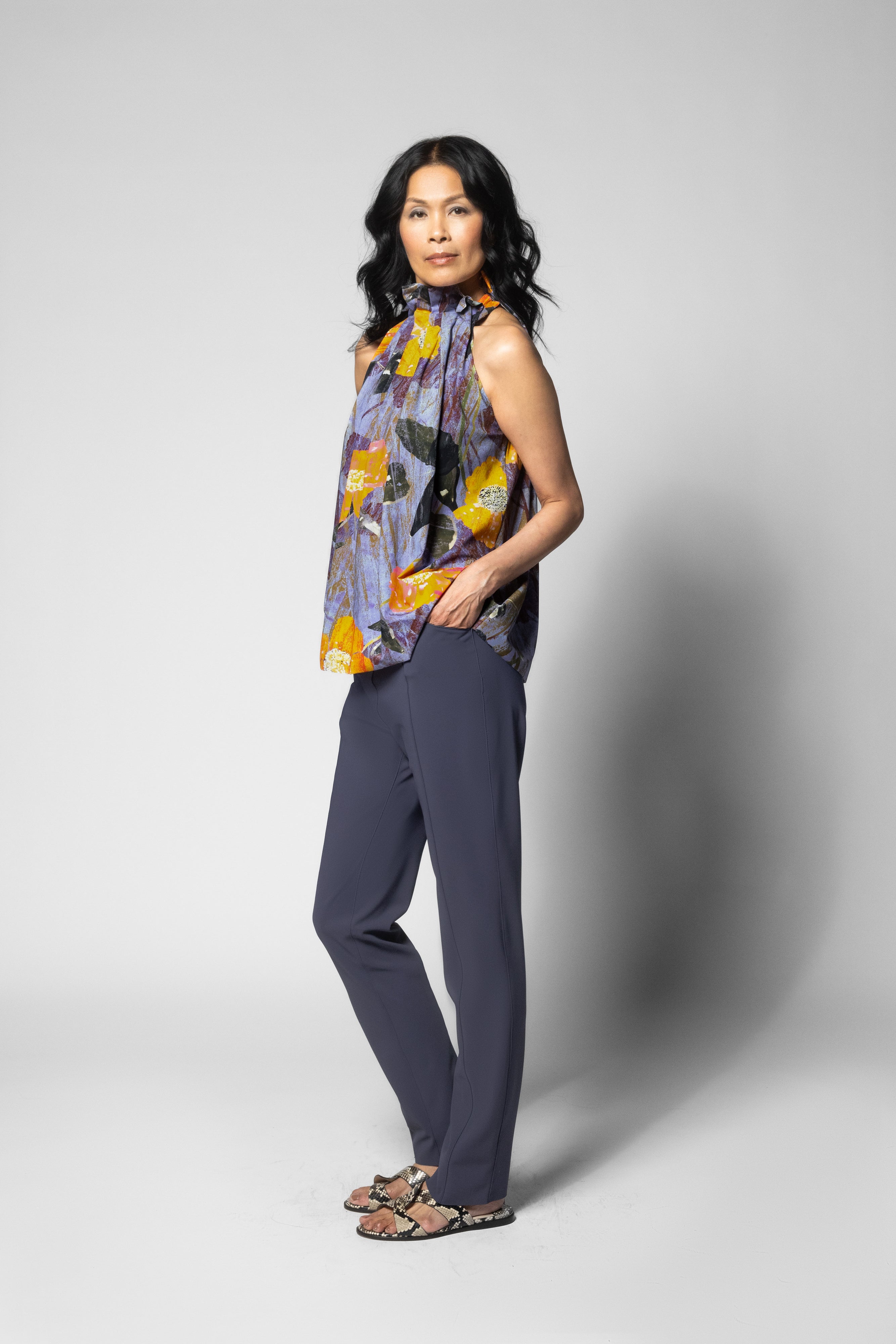 Hedda Top - Niigata Print