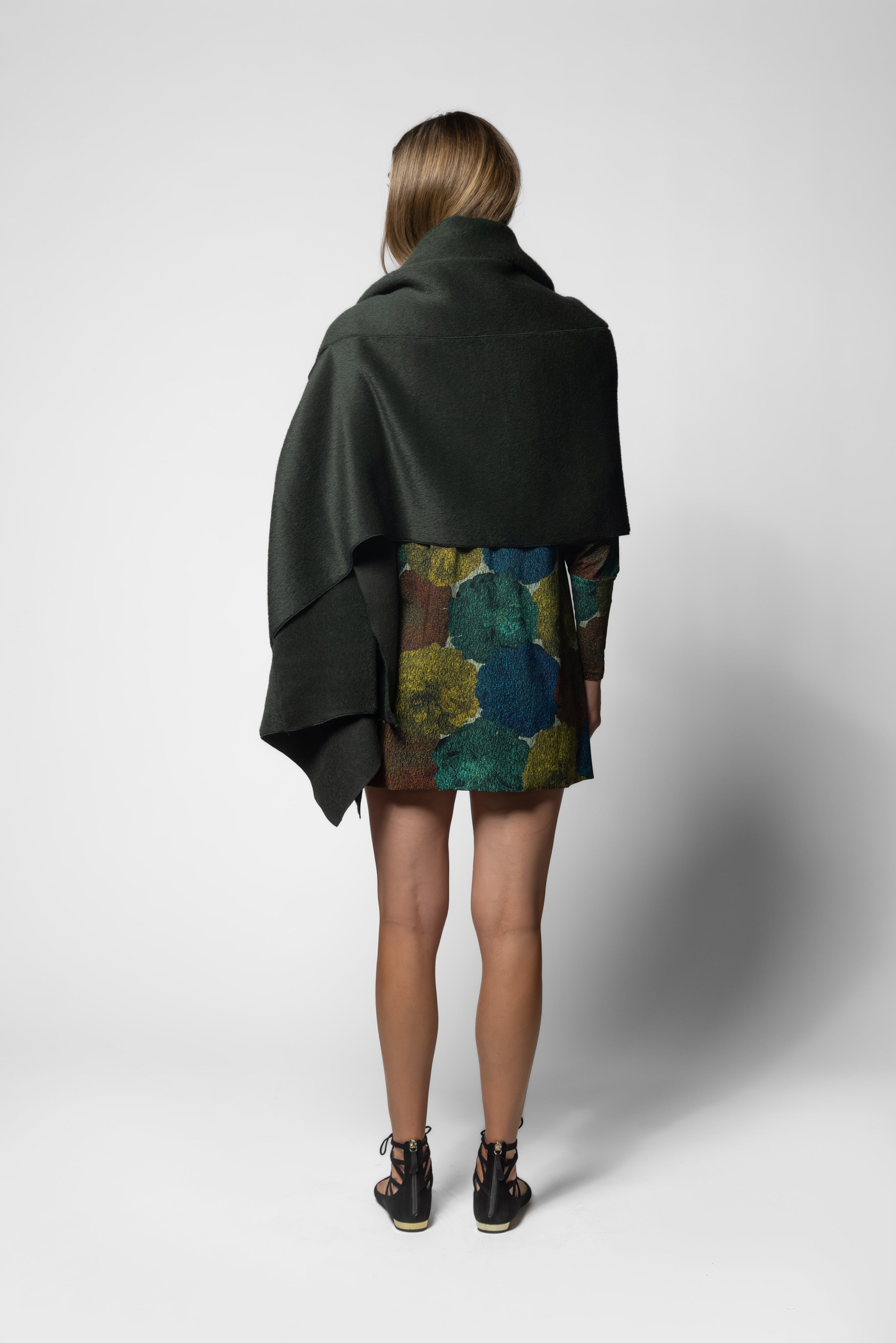Alpaca Caress Wrap - Moss