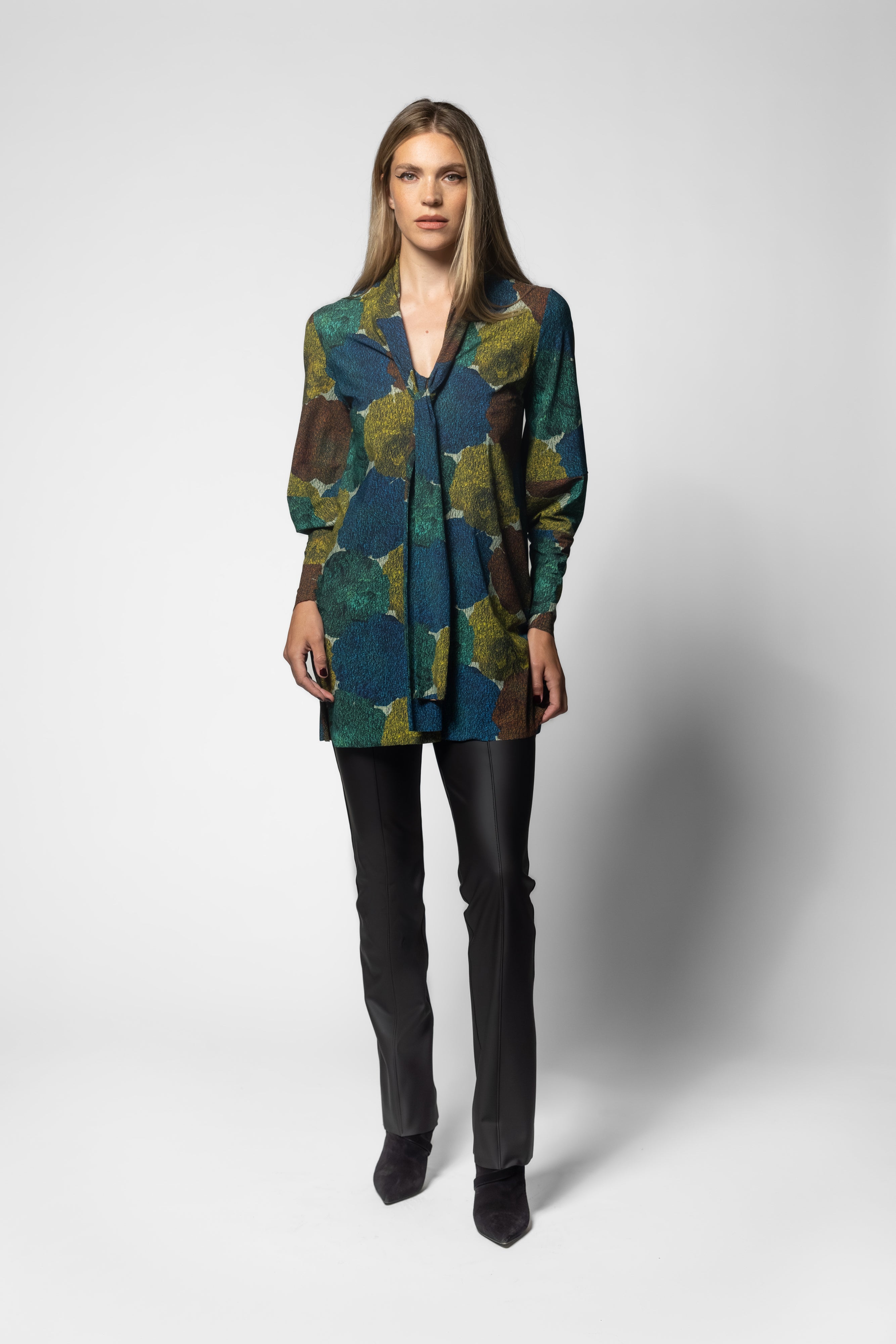 Hikari Mini Tunic - Fossanova Print