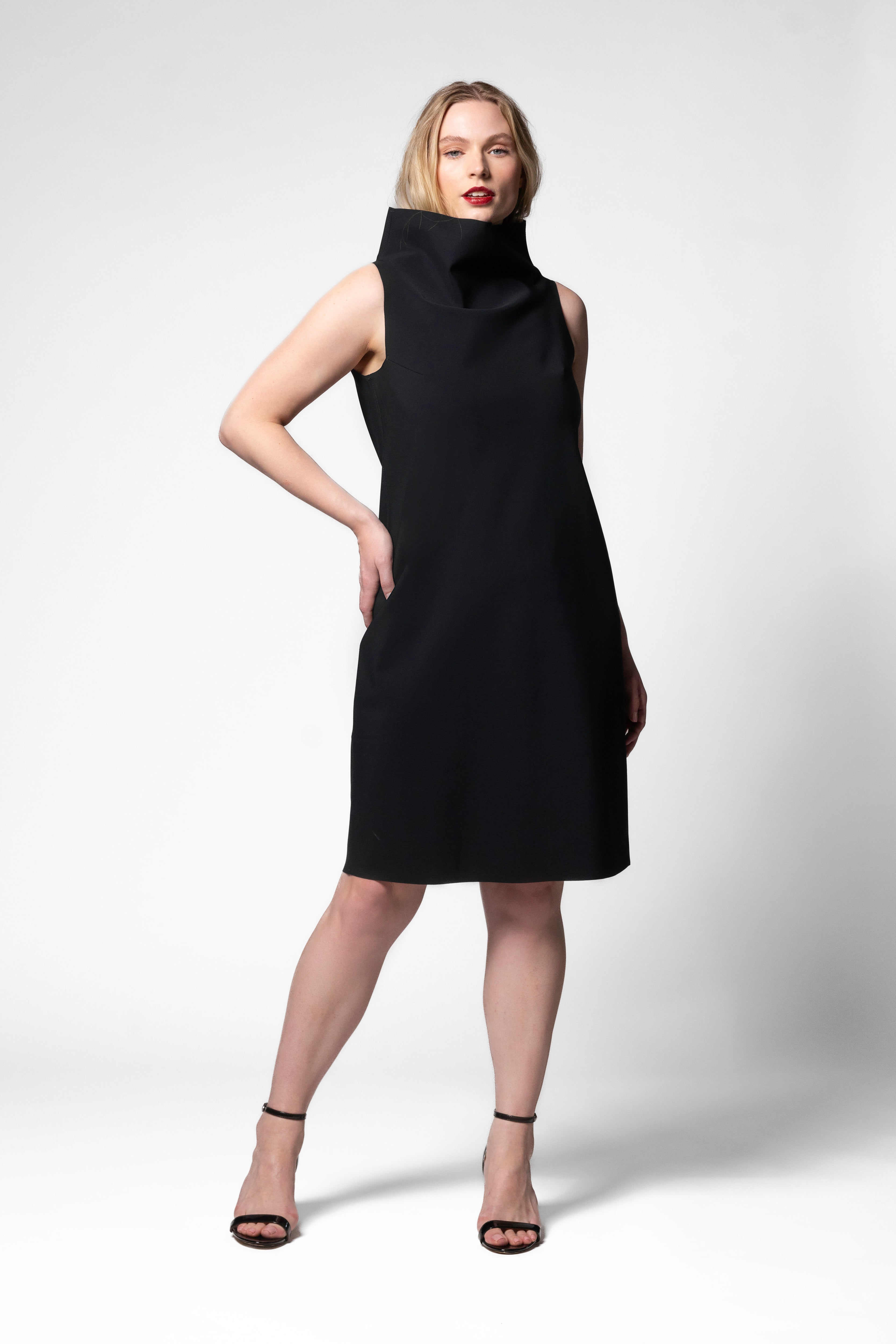 Isabella Sleeveless Shift Dress Black / XL Isabella Sleeveless Shift Dress Black / XL