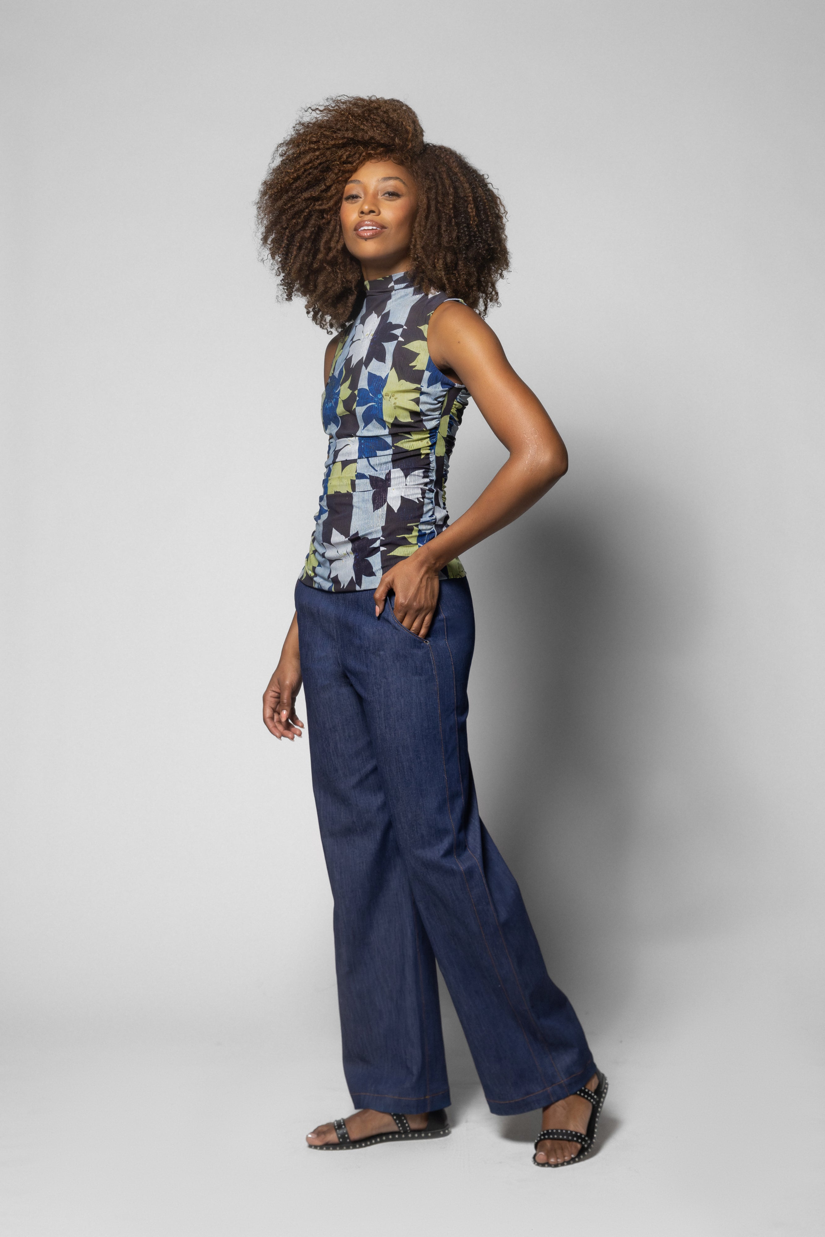 Jutta Top - Tolfa Print