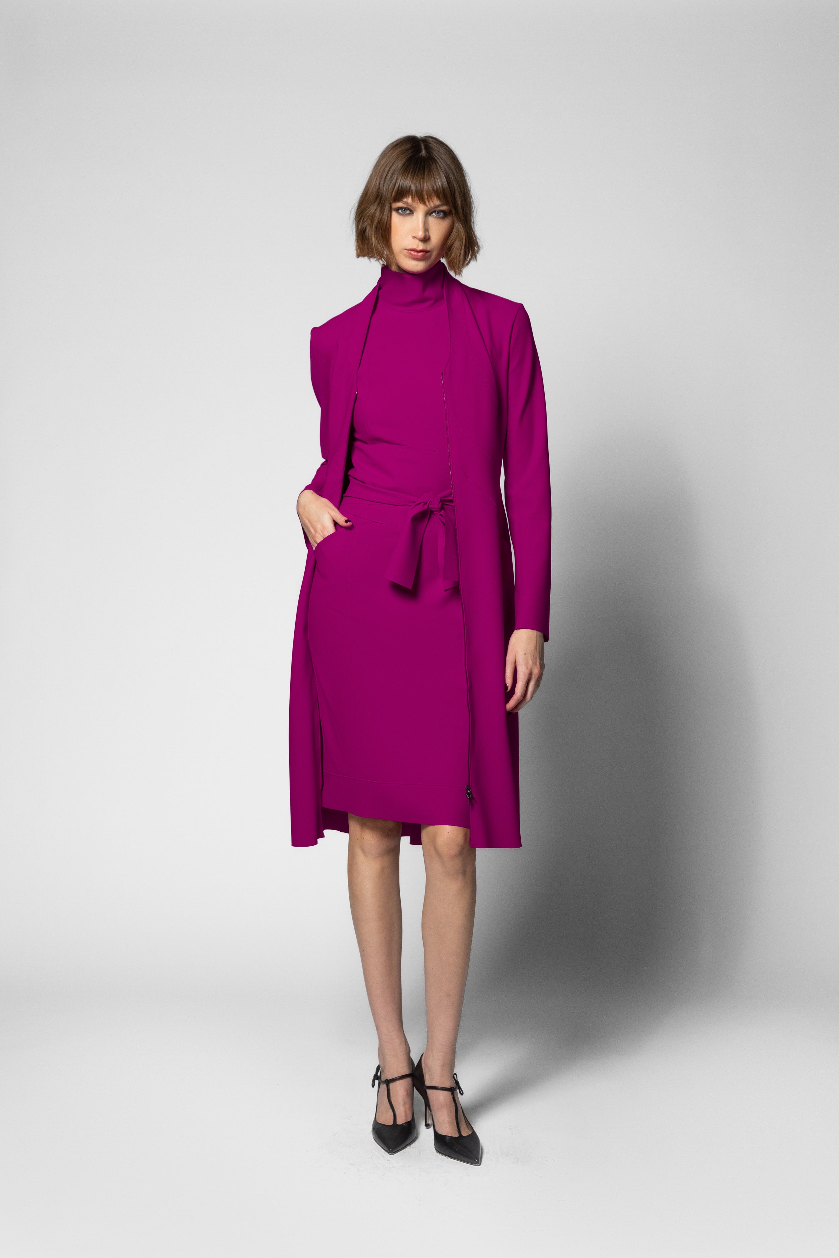 Leigh Dress - Magenta