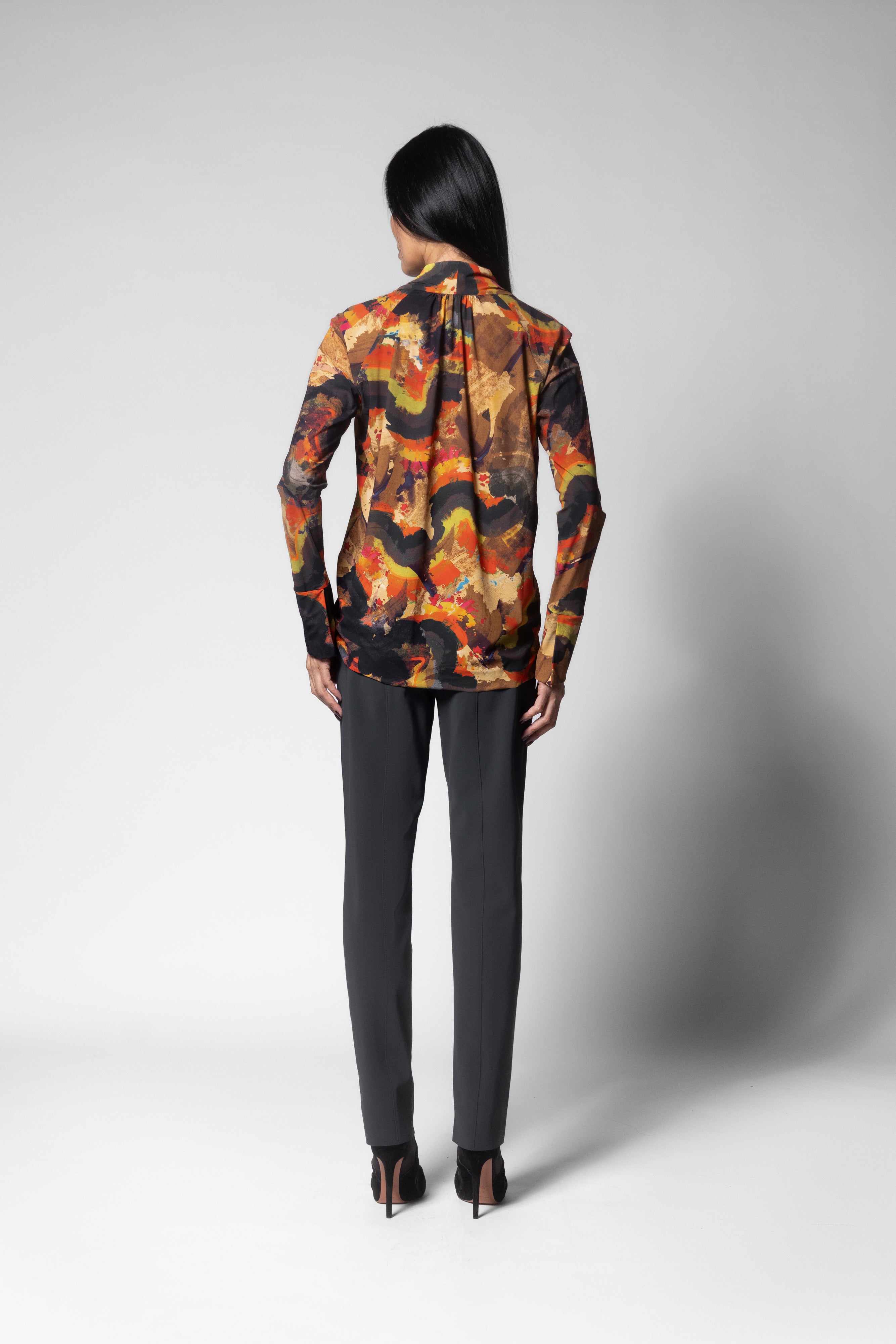 Lucia Blouse - Bursa Print
