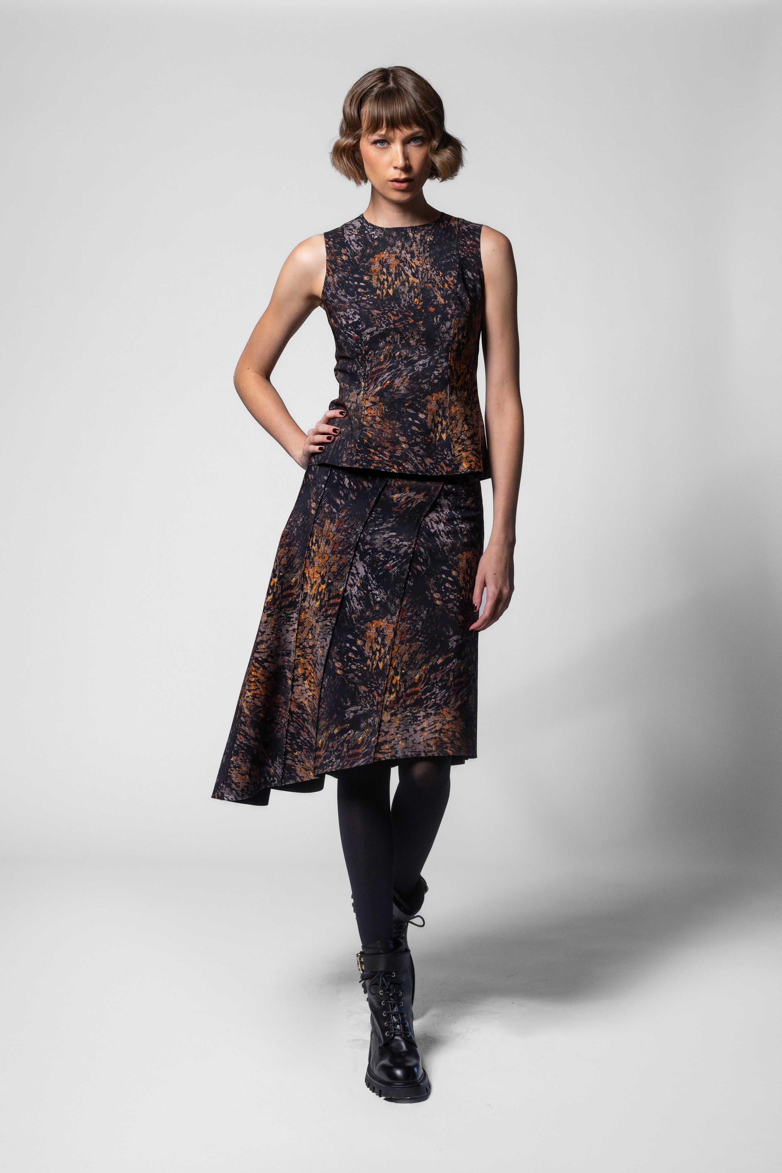 Elettra Skirt - Cortona Print