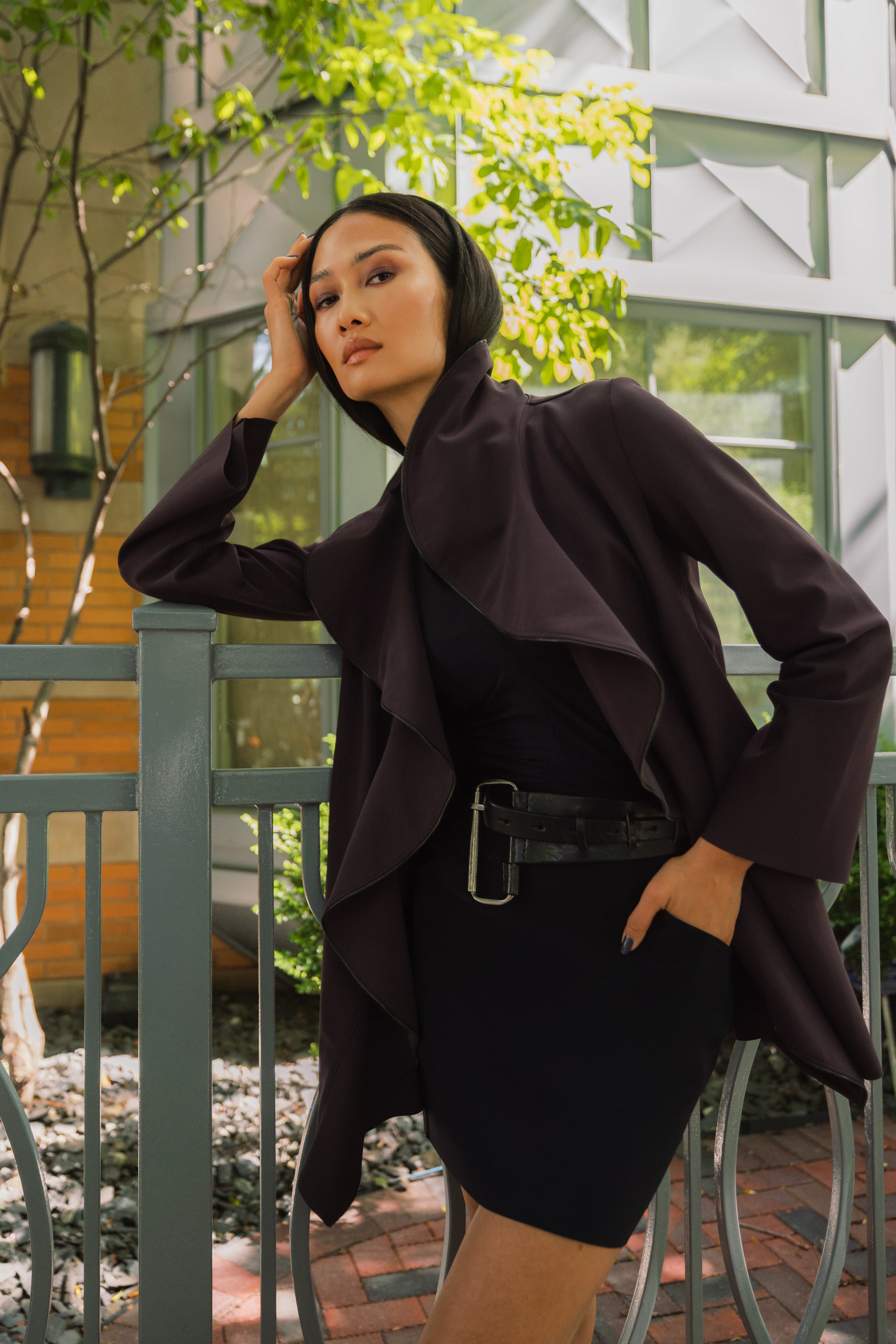 Luz Coat - Oxblood