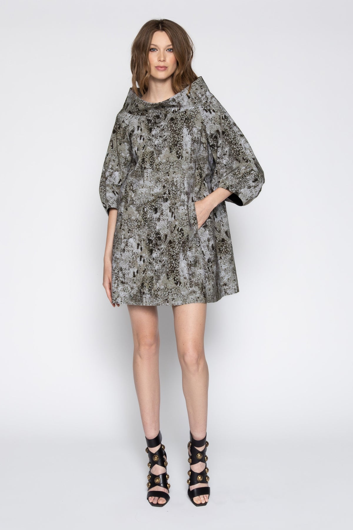Durga Mini Tunic - Cobra Print