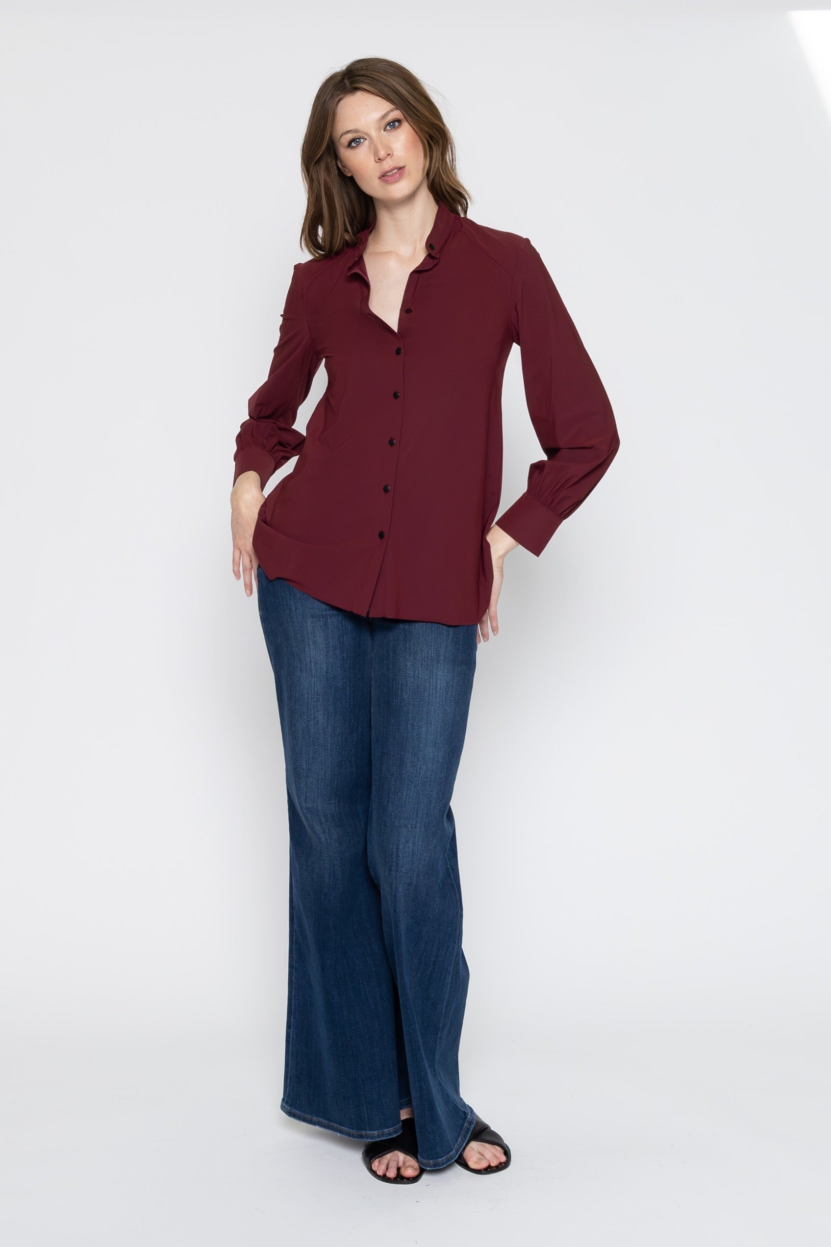 Law Blouse - Wine