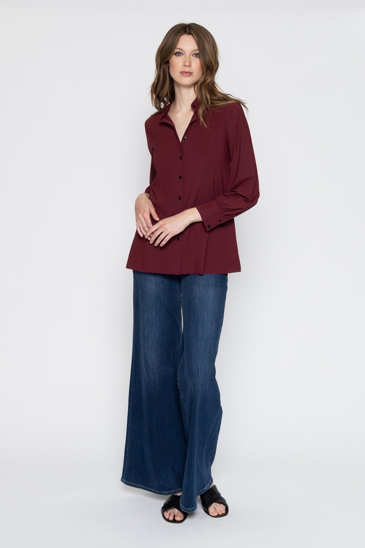 Law Blouse - Wine