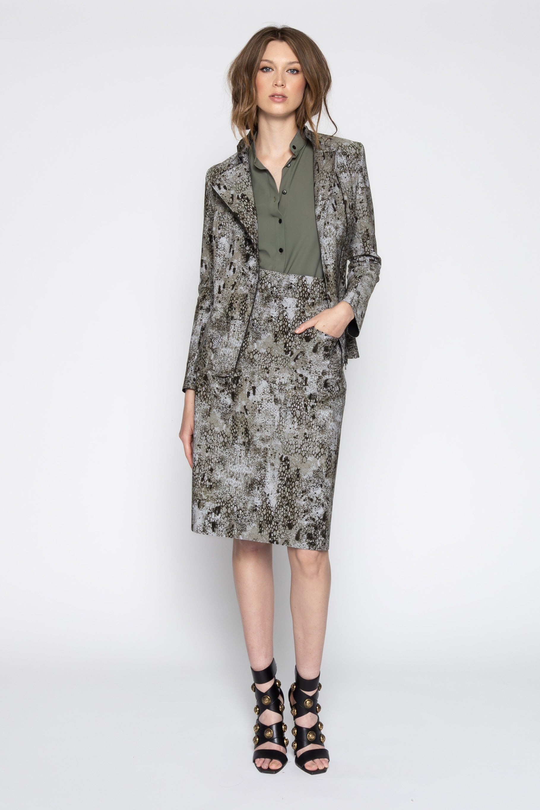 Vedder Skirt - Cobra Print