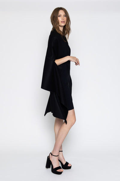 Wool/Cashmere Caress Wrap - Black