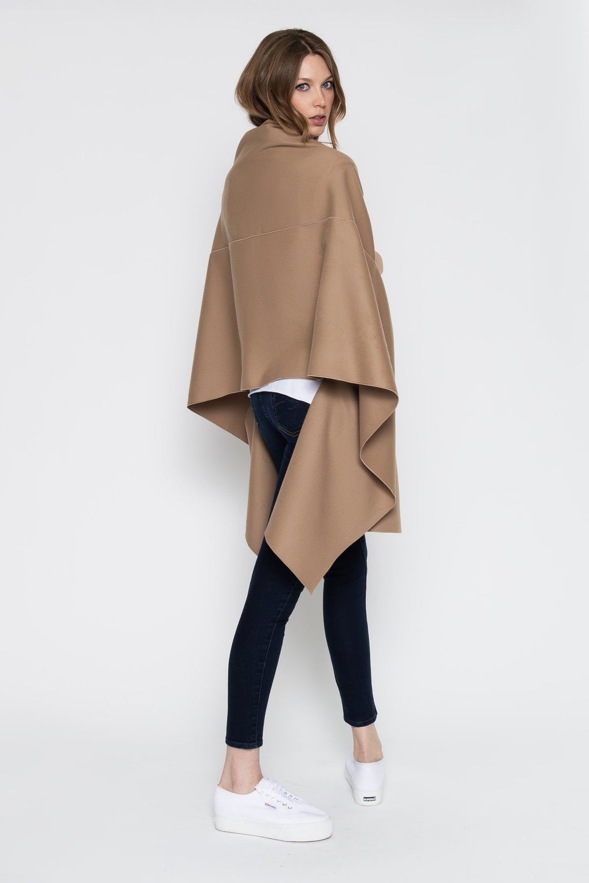 Wool/Cashmere Caress Wrap - Camel