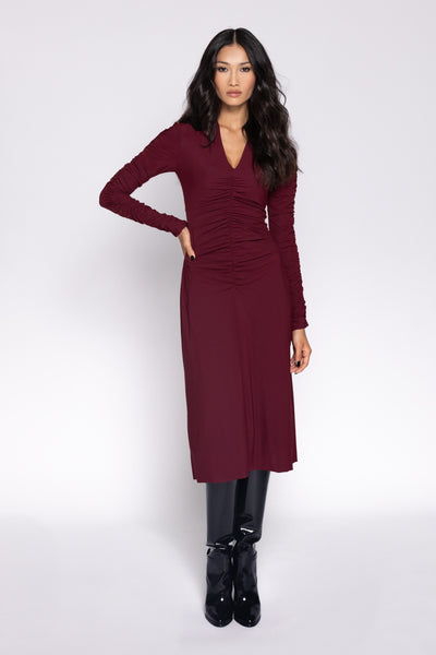 Chalamet Dress - Wine