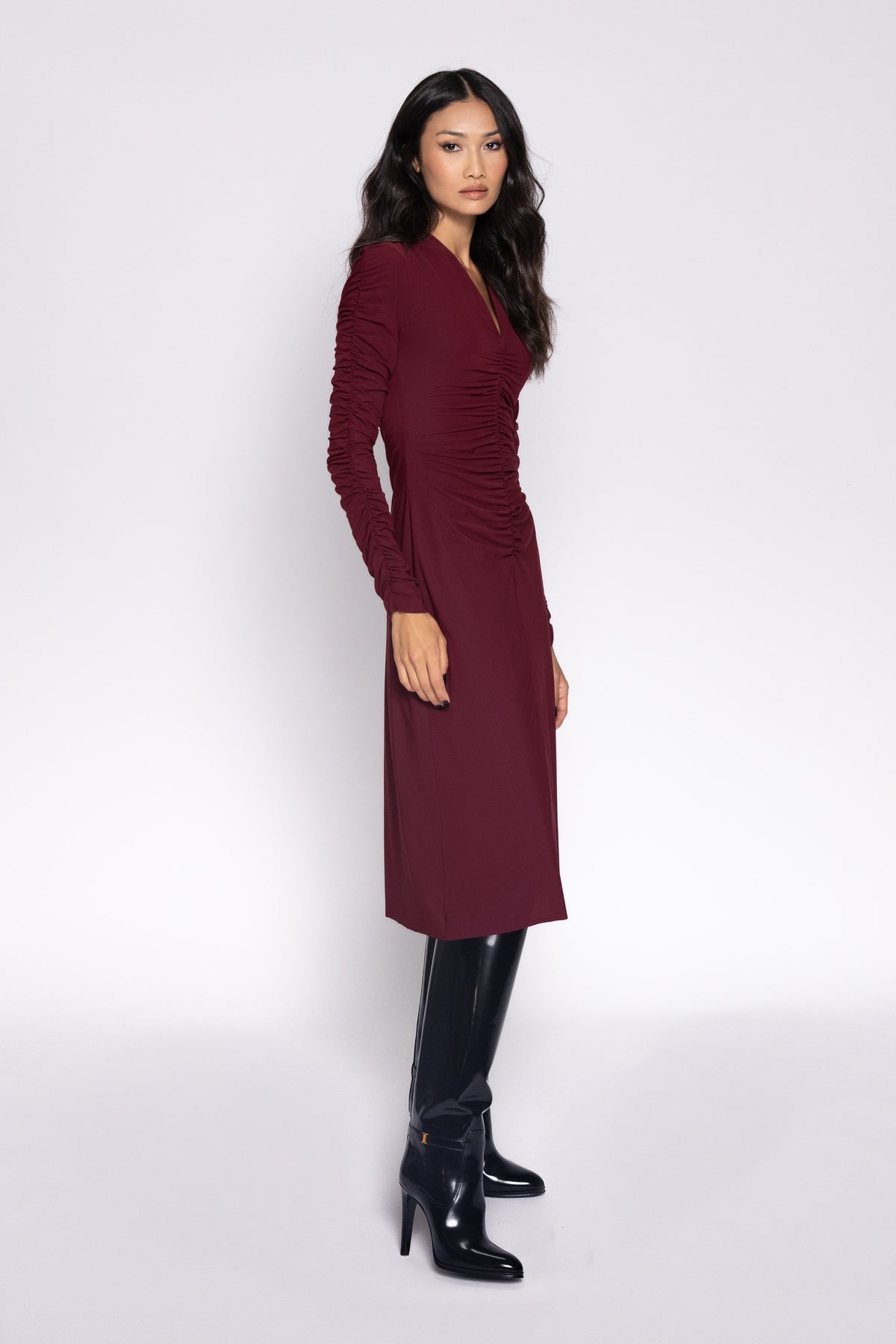 Chalamet Dress - Wine
