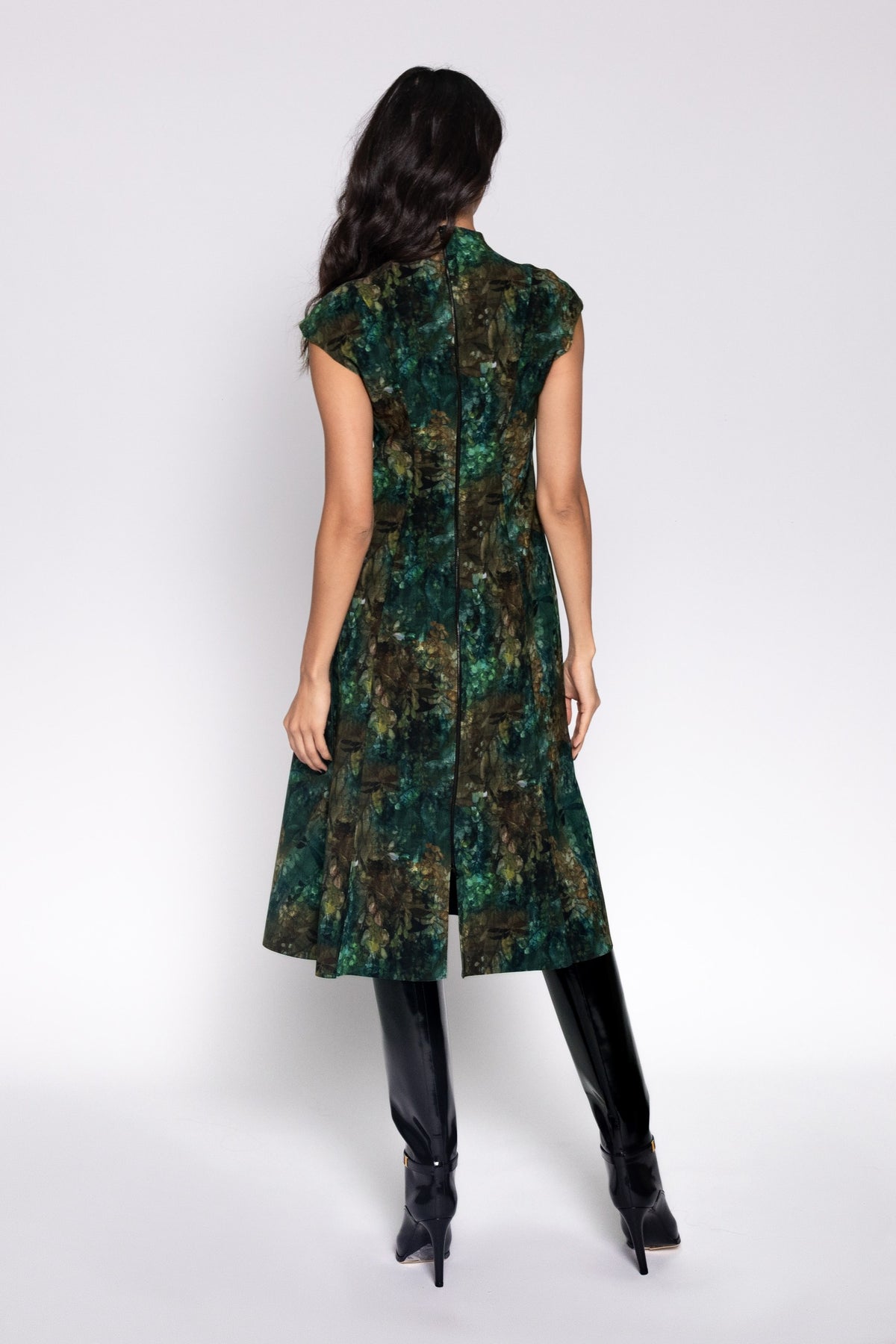 Delphine Dress - Wildwood Print