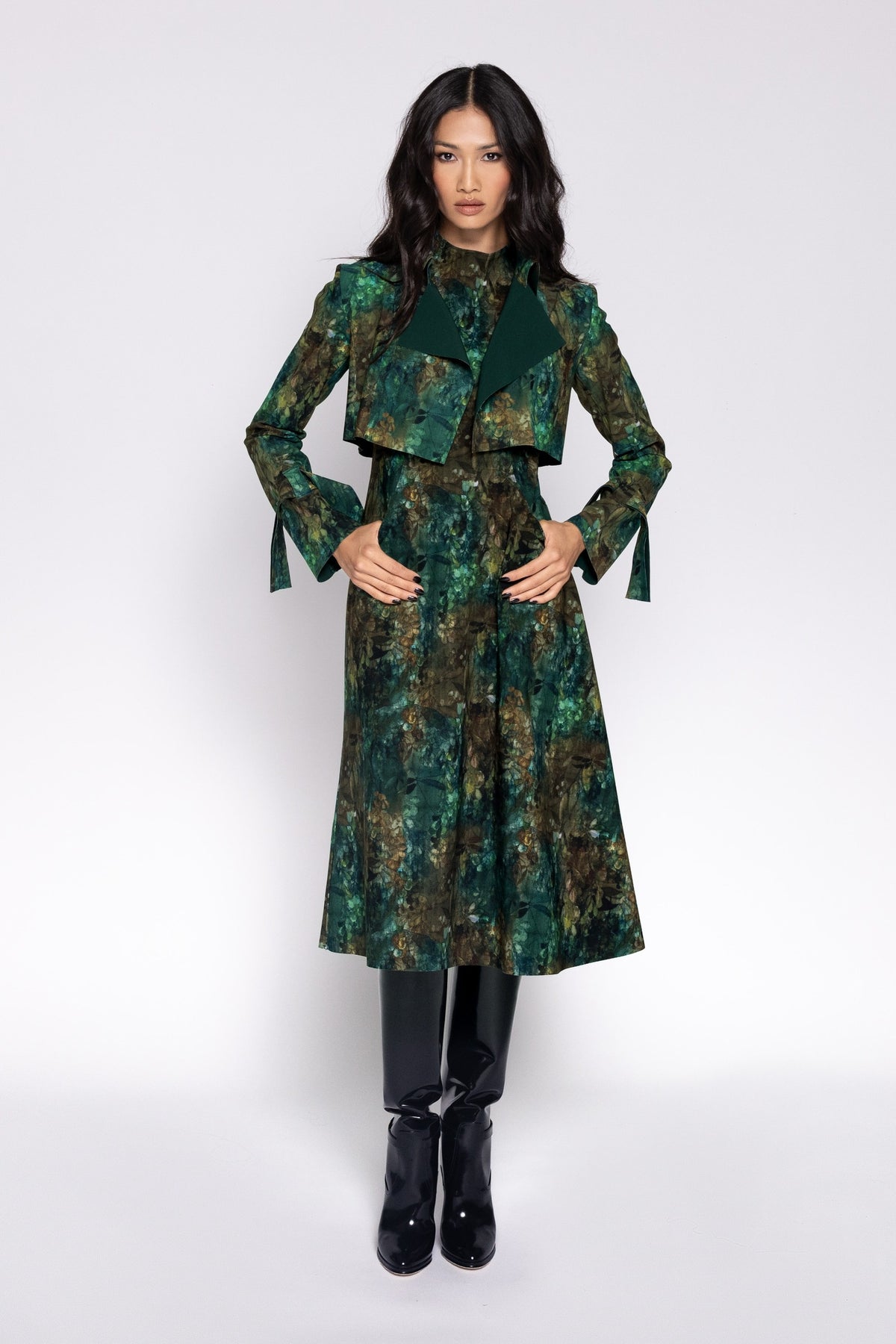 Delphine Dress - Wildwood Print