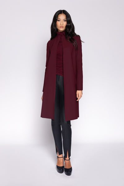 Reefer Coat - Wine