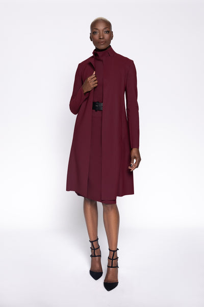 Reefer Coat - Wine