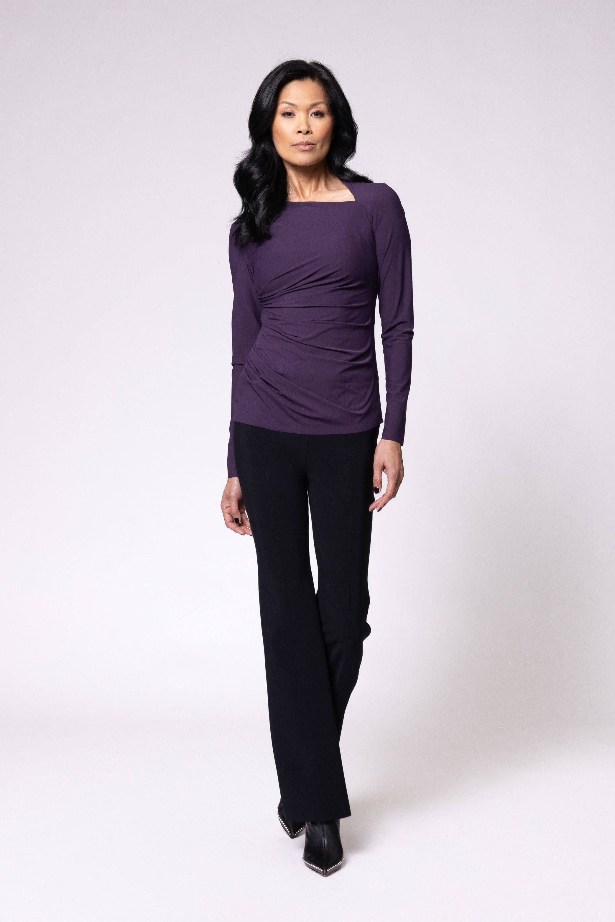 Viveka Top - Black Orchid