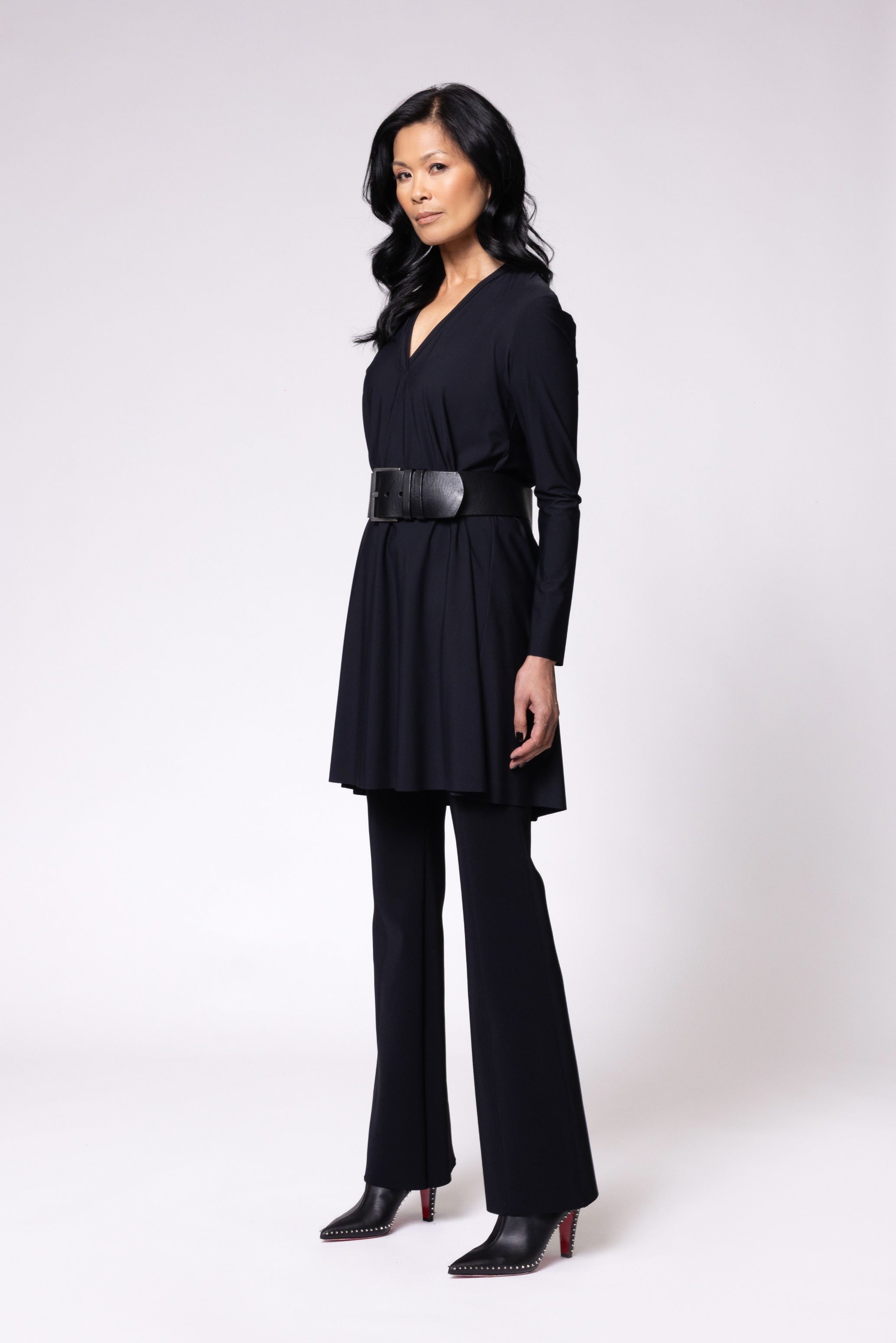 Wood Mini Tunic - Black