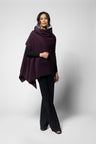 Wool/Cashmere Caress Wrap - Mulberry